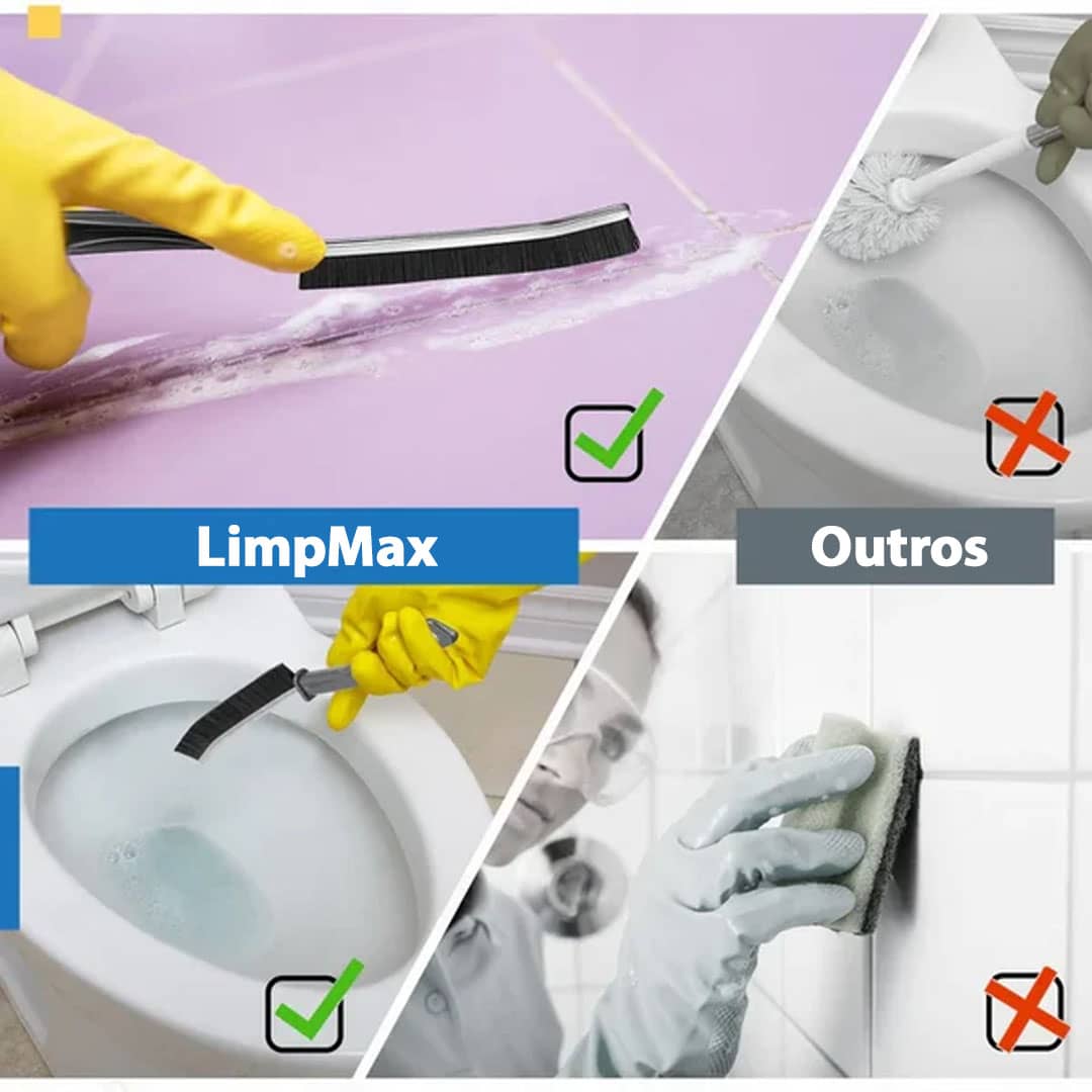 Escova LimpMax™ (Compre 1 & Leve 2) - Tenha Cantos Impecáveis e Brilhantes