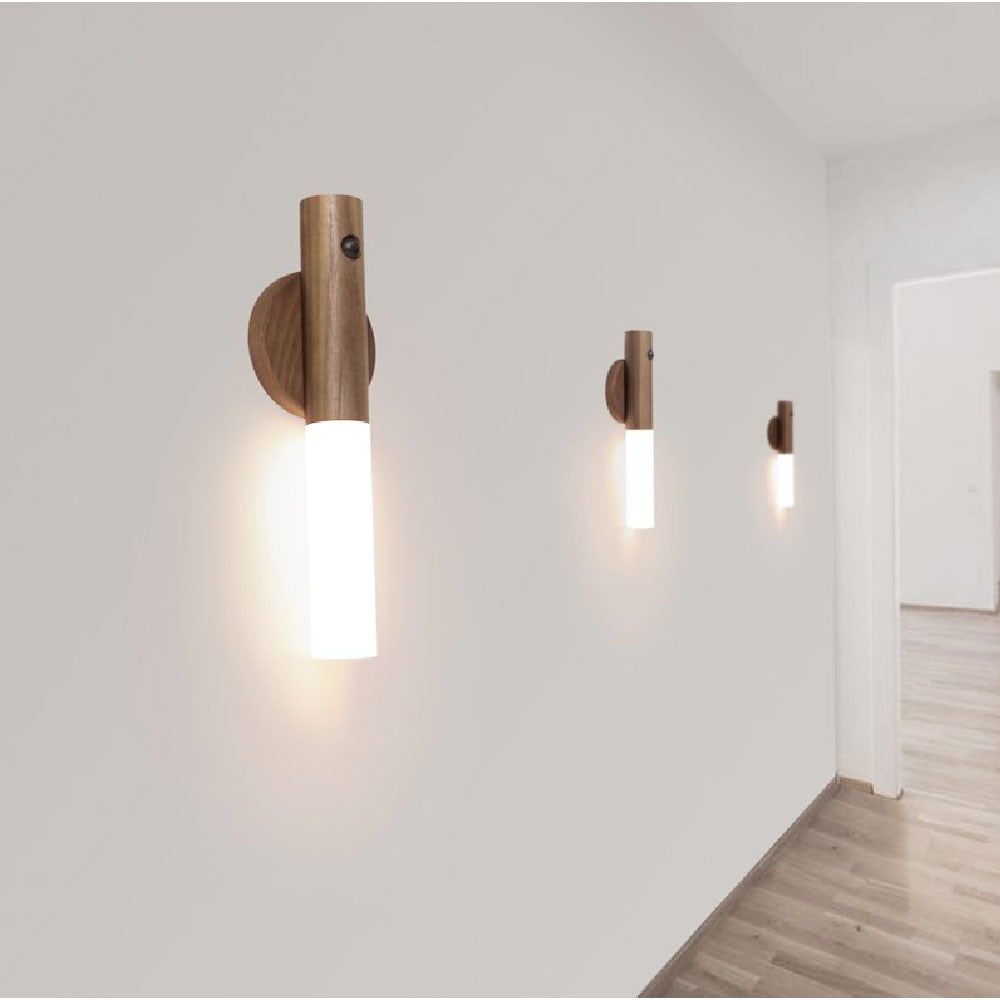 StickLamp™ Luminária Led com Sensor de Movimento Bastão de Madeira