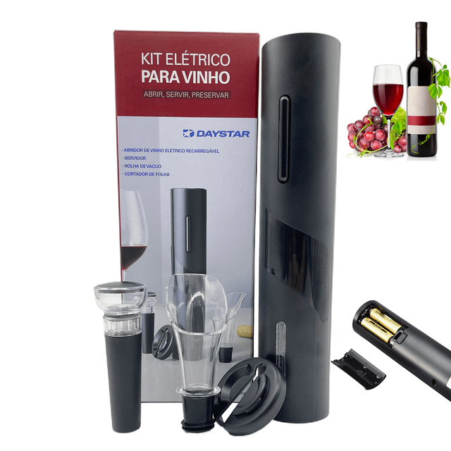 Abridor de Vinho Elétrico Automático - Wine Fine